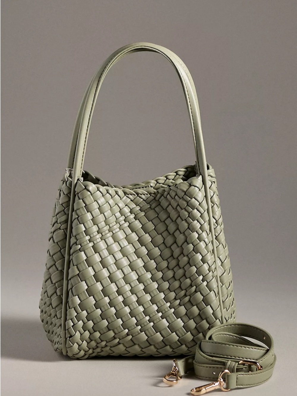Anthropologie The Hollace Tote: Woven Mini Edition in Olive NWOT